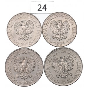 People's Republic of Poland, Set of 10 Gold 1959-71