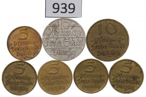 WMG, 5-10 fenig set 1923-32
