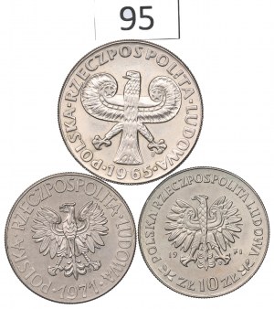 People's Republic of Poland, Set of 10 Gold 1965-71