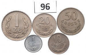 People's Republic of Poland, Set of 1 penny-1 zloty 1949