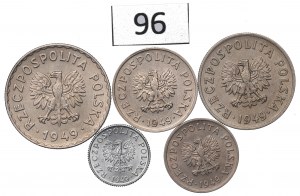 People's Republic of Poland, Set of 1 penny-1 zloty 1949