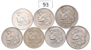 People's Republic of Poland, Set of 10 Gold 1959-73