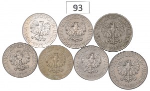 People's Republic of Poland, Set of 10 Gold 1959-73