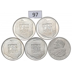 PRL, Zestaw 200 złotych 1974 Mapka + 1.000 złotych 1982 Jan Paweł II