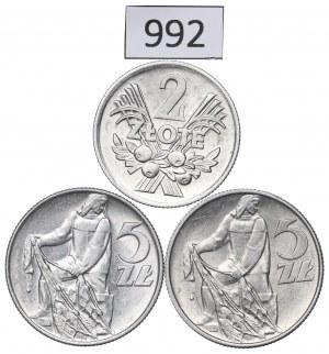 People's Republic of Poland, Set of 2-5 Gold 1973-74