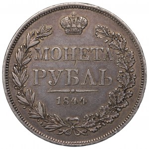Poland under Russia, Nicholas I, Rouble 1844 MW, Warsaw