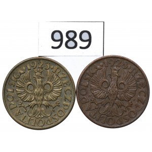 Second Republic, Set of 5 pennies 1923-28