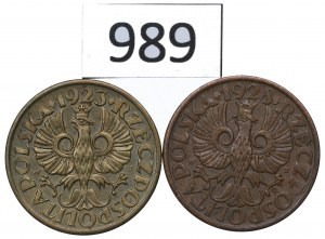Second Republic, Set of 5 pennies 1923-28