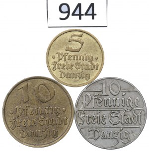WMG, 5-10 fenig set 1923-32