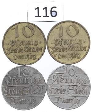 WMG, Set of 10 fenigs 1923-32