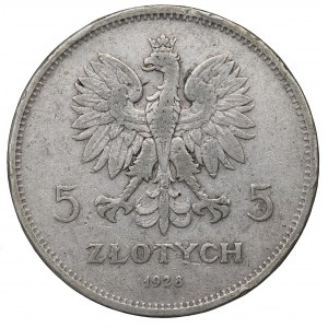II RP, 5 Zloty 1928 Nike ZZM, Warschau