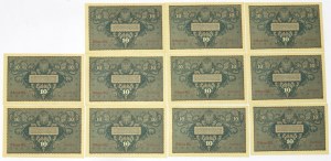 II RP, 10 marks 1919 - part of a bank parcel of 11 copies.