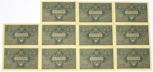 II RP, 10 marks 1919 - part of a bank parcel of 11 copies.