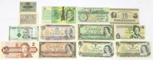 Lot of world banknotes