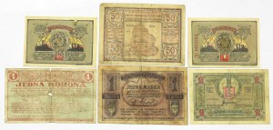 Set of vouchers and notgelds