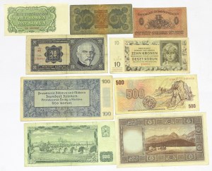 Czechoslovakia, Lot of banknotes
