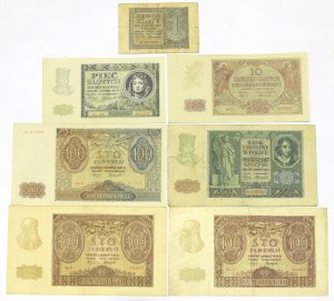 GG, 1-100 zloty - set of 7 copies.