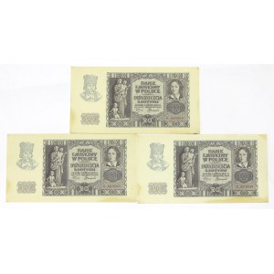 GG, 20 złotych 1940 - zestaw 3 egz.