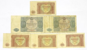 PRL, 10-20 zloty 1946 - set of 6 copies.