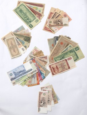 Lot of world banknotes
