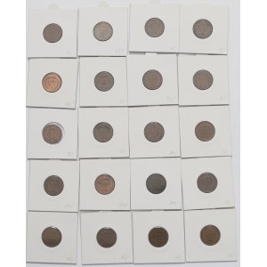 USA, Lot 1 cent 1874-1907
