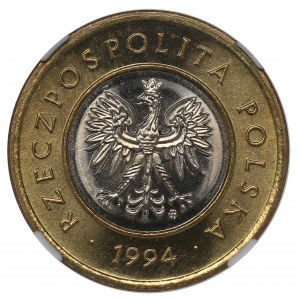 III RP, 2 złote 1994 - NGC MS65