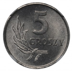 PRL, 5 pennies 1971 - NGC MS66