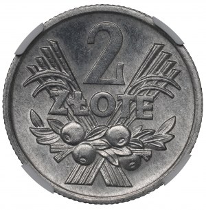 People's Republic of Poland, 2 gold 1972 Berry - NGC MS63