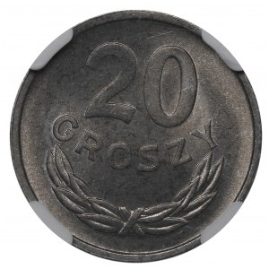 PRL, 20 groszy 1961 - NGC MS66