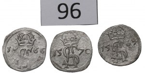 Sigismund II Augustus, Set of two-denarii 1566-70