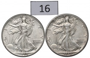 USA, Lot Half dollar 1944-45