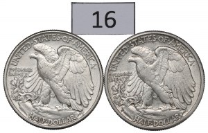 USA, Lot Half dollar 1944-45