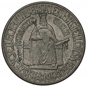People's Republic of Poland, 10 zloty 1964 Casimir III the Great - intaglio inscription CuNi sample