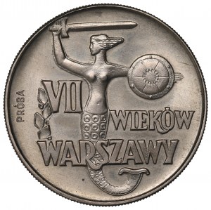 Peoples Republic of Poland, 10 zloty 1965 VII centuries of Warsaw - Specimen CuNi