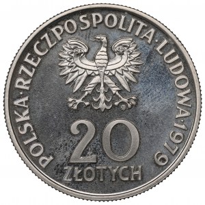 People's Republic of Poland, 20 gold 1979 - CuNi sample