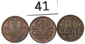 Second Republic, Set of 1 penny 1931-38