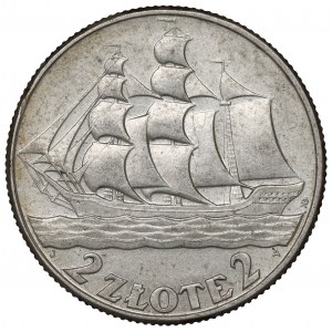 II Republic of Poland, 2 zlote 1936, Ship