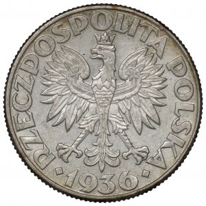 II Republic of Poland, 2 zlote 1936, Ship