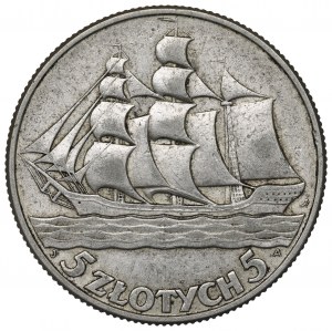 II Republic of Poland, 5 zloty 1936 Ship