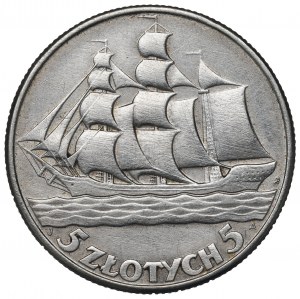 II Republic of Poland, 5 zloty 1936 Ship