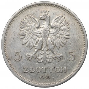 II Republic of Poland, 5 zloty 1930 November uprising
