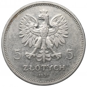 II Republic of Poland, 5 zloty 1930 November uprising