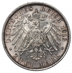 Germany, Preussen, 2 mark 1913 - 25 years of Wilhelm II reign
