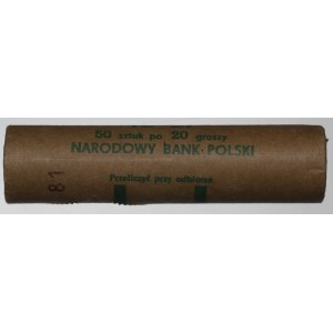 PRL, Rolka bankowa 20 groszy 1981
