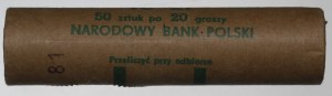 People's Republic of Poland, Bank roll of 20 pennies 1981
