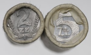 PRL/III Republic, 2 and 5 zloty bank rolls
