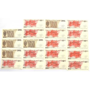 PRL, Zestaw 100-500 złotych 1982-88