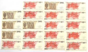 People's Republic of Poland, 100-500 gold set 1982-88