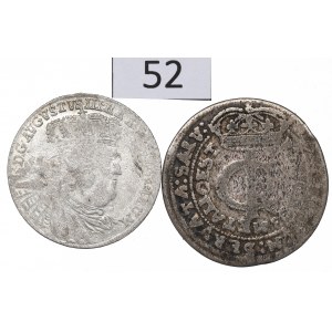 Jan II Kazimierz i August III Sas, Zestaw ort i tymf