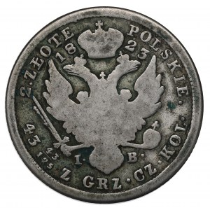 Poland under Russia, Alexander I, 2 zloty 1823